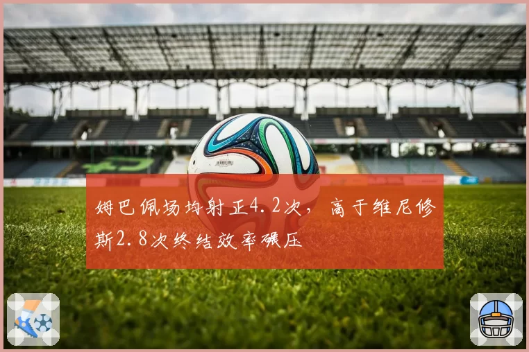 姆巴佩场均射正4.2次，高于维尼修斯2.8次终结效率碾压